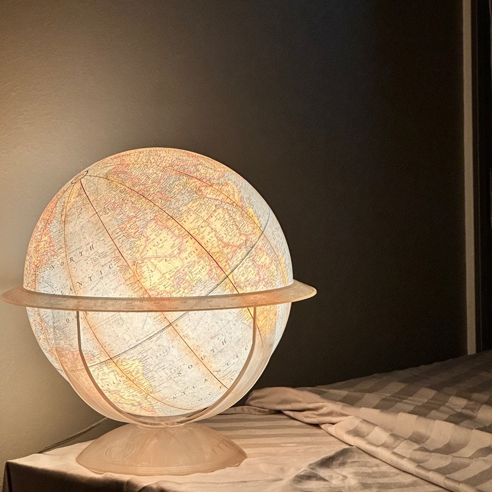 Vintage Illuminated Globe.